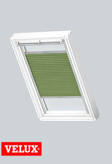 Flying Pleated, 1280 Forest Green - VELUX Loft Blind